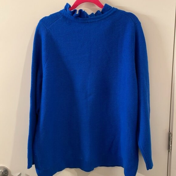 Talbots Plus Petite Ruffle Neck Sweater NWT - Picture 6 of 7
